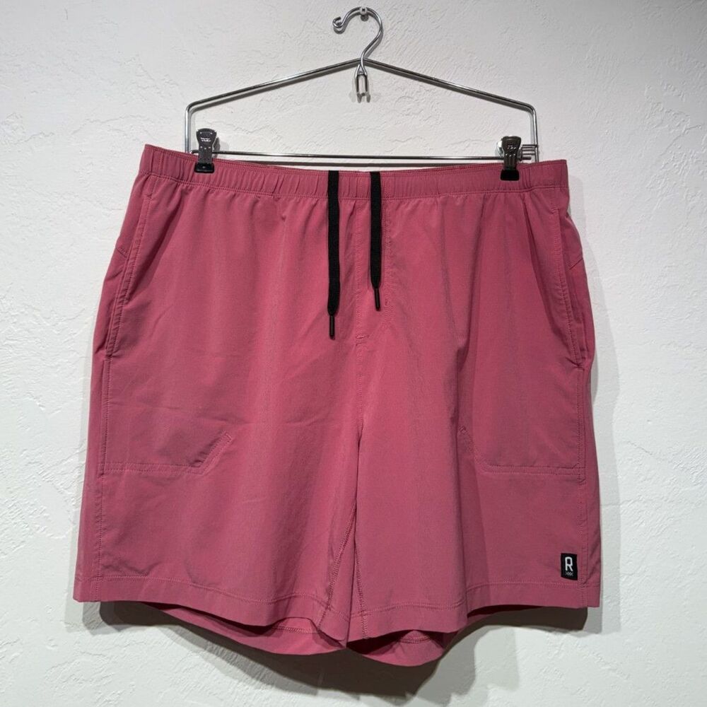 Rhone Essentials Mens Performance Athletic Workout Shorts Rose Pink XL